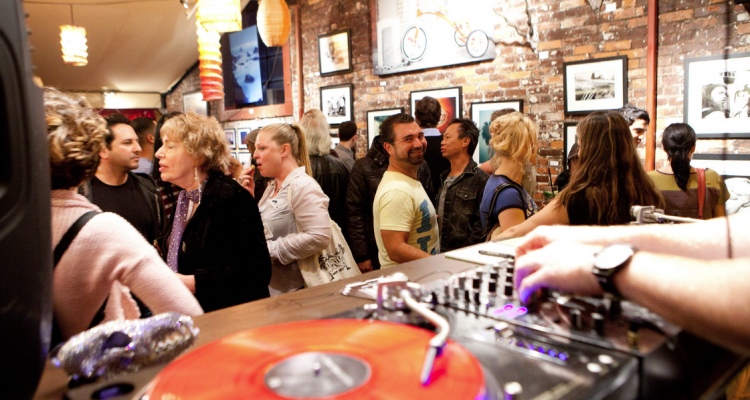 Pop up gallery at the Canal Club