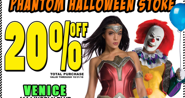 Phantom Halloween Venice Coupon