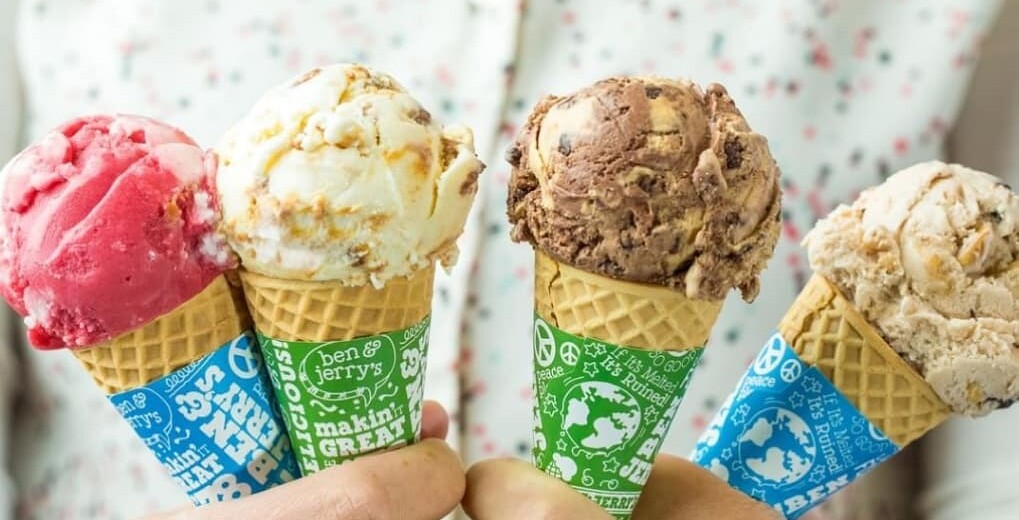 Ben and jerrys ice cream cone